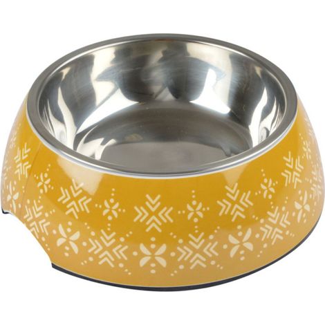 Gamelle pour Chien & Chat "Ethnic" 17cm Moutarde (1/2)