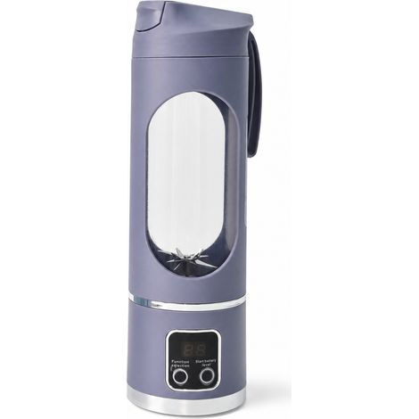 Blender Portable Rechargeable USB Bleu Marine 3,7 V 1300 mAh pour Jus, Smoothies et Glace (1/5)