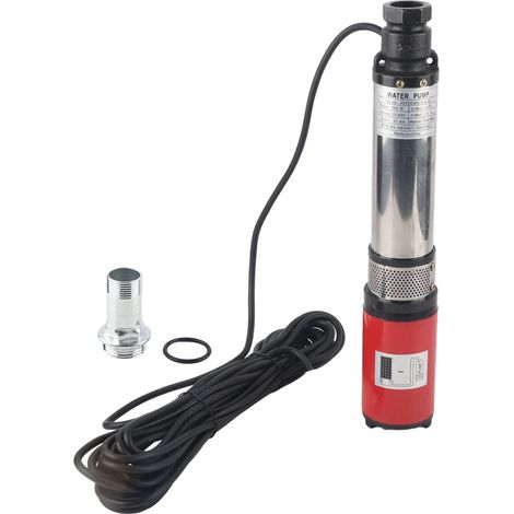 Pompe immergée DC DeepWell Grand Débit Haute Levée Batterie Solaire Moteur Laiton Roue Flottante S455 48V (1/5)