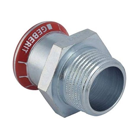 Geberit Mapress Acier C Raccord avec filetage extérieur, DN 20 / 15, dø 22 mm, 21715
