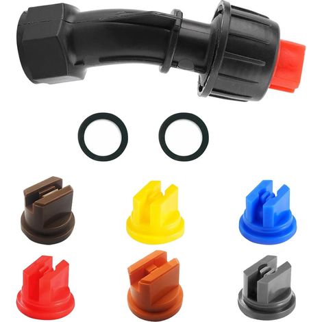 Buse Pulvérisateur - Jet Ventilateur 110° - Orifice 0,1 à 0,4 mm - Pour Jardin Agriculture Serre - 7 Pièces