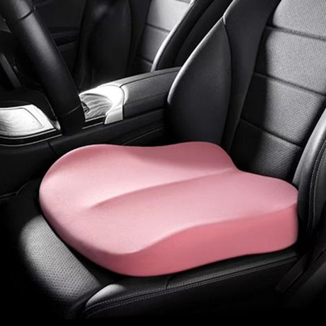 Sitzerhöhung für Erwachsene, Keilsitzkissen aus Memory-Schaum, erhöht die Körpergröße effektiv um 10 cm, Zubehör für Fernbusse (rosa) (1/5)