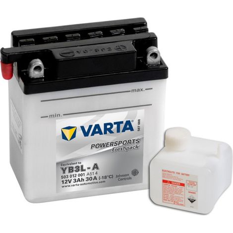 Batterie Moto VARTA YB3L-A 12V 3ah 30A (1/5)