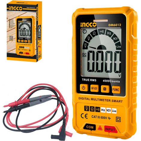 TESTER MULTIMETRO MISURATORE DIGITALE INGCO DM6012 (1/5)