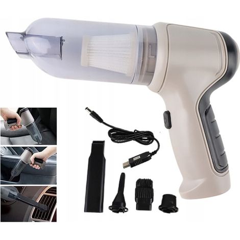 ASPIRADORA DE COCHE PORTÁTIL INALÁMBRICA Y EFICIENTE DE 120 W Y 9000 PA RECARGABLE
