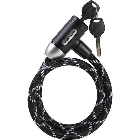 Antivol de vélo avec câble en nylon et acier - Antivol portable pour vélo (1/5)