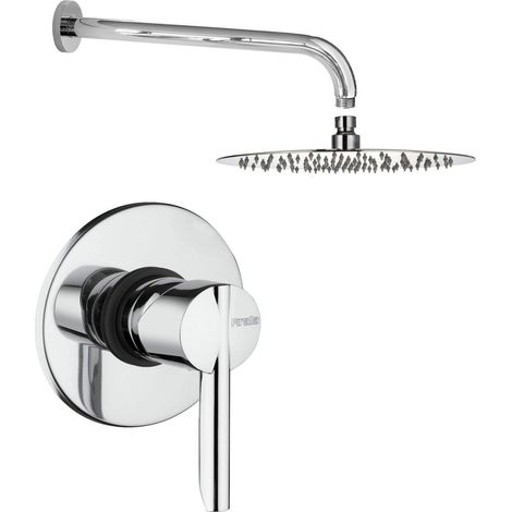 Set doccia da incasso con braccio e soffione Ø25 cm Piralla Serena KITSER5CR