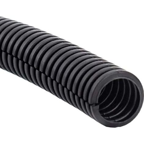 Gaine pour câble électrique automobile, gaine ondulée flexible, revêtement de protection en PP, gaine fendue, manchon isolant, tube conducteur, gestion des câbles extérieurs, longueur 11 mm (1/4)