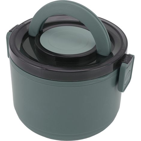 Stapelbare, isolierte Edelstahl-Lunchbox mit einem Fach, 1000 ml, BPA-frei, ideal für Kinder, Zuhause, Büro und Schule (grün). (1/5)