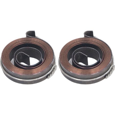 2 Stück Bohrmaschinenfedern, Spindelvorschub-Rückholfeder, 0,8 x 10, Doppelhaken, 37 mm Außendurchmesser (1/5)