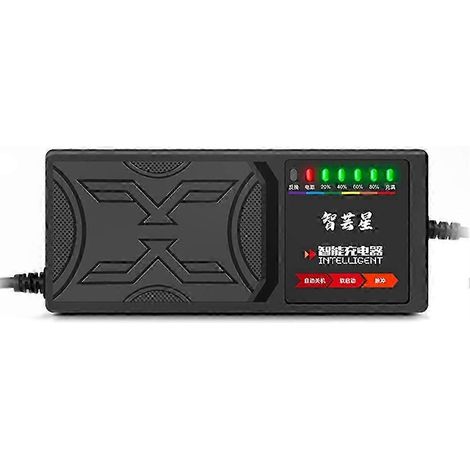 Chargeur EV 48V 20AH 7-Light Display avec Protection contre les Fuites, Indicateur de Puissance et Fonction de Charge de Pointe (1/5)