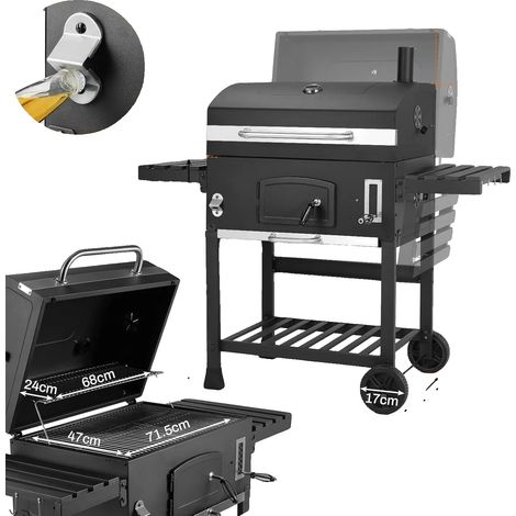 Gril Barbecue, Matériau en Fer, Zone de Cuisson XX Large, Convient pour 5 Personnes, Facile à Assembler, Finition Émaillée (1/5)