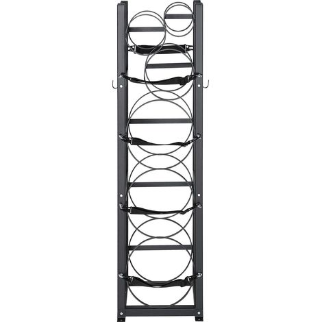 Support de rangement pour bouteilles de réfrigérant, 3 x 13,6 kg + 3 petites bouteilles, dimensions 32,5 x 33 x 119,7 cm, rack pour cylindres de fréon, gaz, oxygène, azote. (1/5)