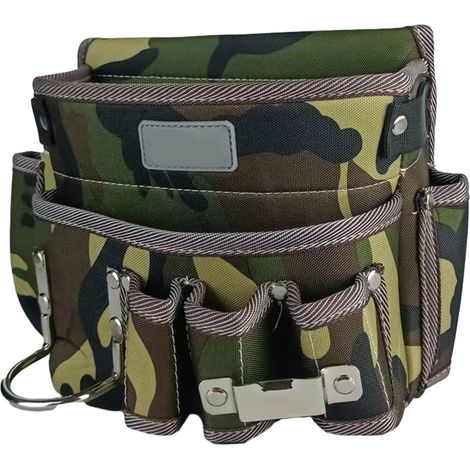 Ceinture porte-outils imperméable résistante à l'usure camouflage multifonction pour jardinier électricien (1/5)