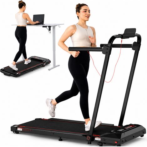 CITYSPORTS 2 in 1 Klappbares Laufband mit Neigung ZX6S - Walking Pad mit 1400W Motor, 8 km/h, LCD-Display & Fernbedienung, Ideal für Zuhause und Büro (1/5)