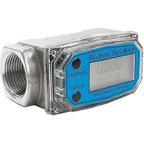 Débitmètre à essence 1 pouce, affichage LCD numérique à turbine pour eau (1/5)