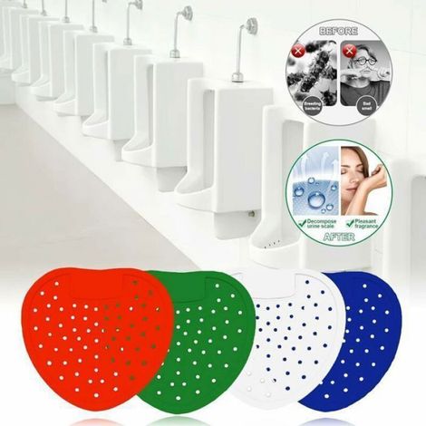 Ecran Urinoir - PVC Environnemental - Enzymes Biochimiques Charbon Actif - Parfum Longue Durée 30 Jours - 8 Pièces (1/4)
