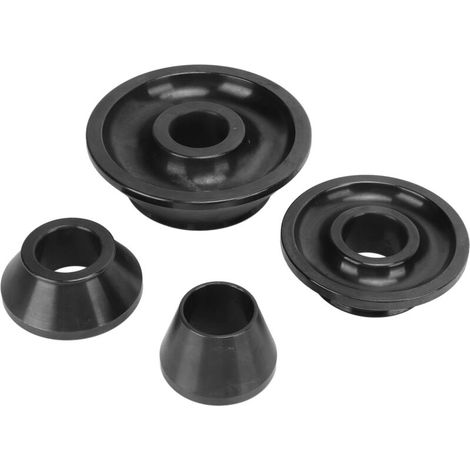 Juego de 4 conos de equilibrado de ruedas de acero al carbono, herramienta de reparación de neumáticos con eje de 36 mm de diámetro para coches, camiones y SUV -Crezuo