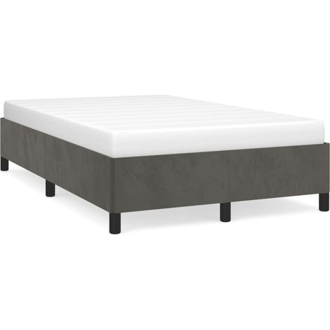 Maison Exclusive - Giroletto senza Materasso Grigio Scuro 120x200 cm Velluto (1/5)