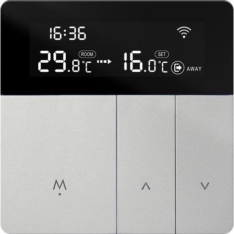 Thermostats Intelligents Thermostat de Chauffage Thermostat d'ambiance Thermostat WiFi Thermostat pour Chauffage par Le Sol électrique Compatible avec Alexa, Google 16A TGP53WIFI (1/4)