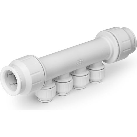 John Guest Speedfit 22mm x 10mm 4 Port Manifold PEM522210W (1/3)