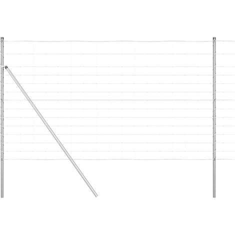 Maison Exclusive - Ground Fix Geschweißter Drahtzaun 25 x 1,4 m (