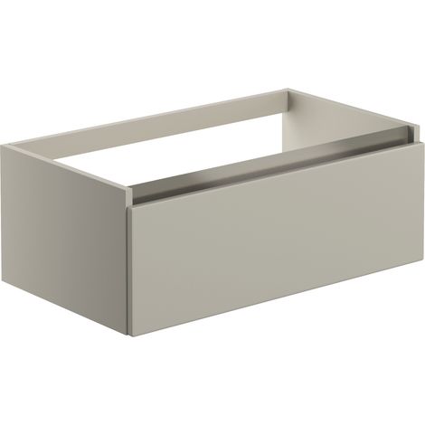 Signature Stockholm Wall Hung 1-Drawer Vanity Unit 815mm Wide - Latte (1/5)