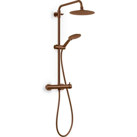 GEDY GYSC1025560 STAR PLUS 05 Columna monomando de ducha extensible 92-146 cm oro rosa - ref: GYSC1025560 (1/2)