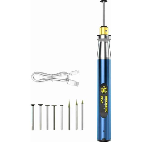 IRX6 Tragbarer elektrischer Gravierstift mit einstellbarer Geschwindigkeit, Mini-Schleifstift, tragbarer wiederaufladbarer Schleifstift, Smartphone-Chip-Poliermaschine (1/3)