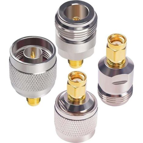 Kit de connecteurs N vers RP-SMA, convertisseur adaptateur Coaxial à polarité inversée SMA male femelle vers Type N male femelle