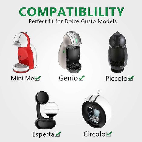 Lot de 6 filtres à café colorés réutilisables pour capsules de café rechargeables Dolce Gusto - JXLGV (1/5)