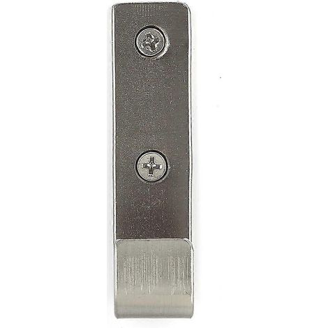 Crochet utilitaire en métal, finition nickel brossé, référence RH3503301195 (1/3)