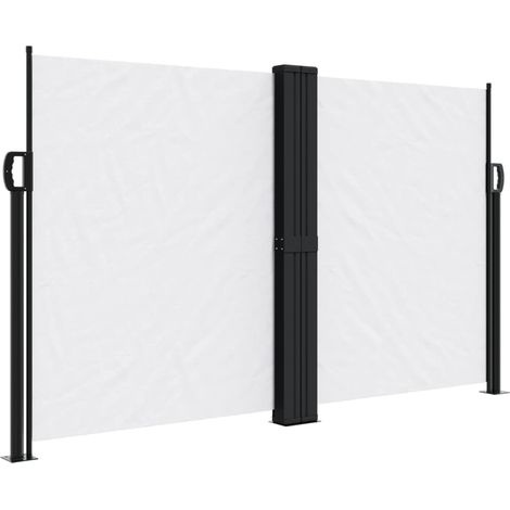 Maison Exclusive - Seitenmarkise Ausziehbar Weiß 140x1000 cm