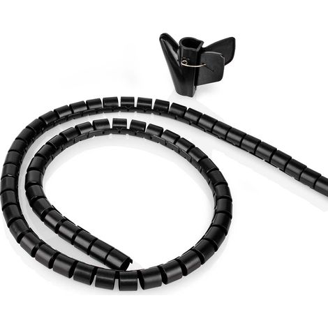 Nedis CMSW1316BK200 Tubo spiralato nero 2 m (1/5)