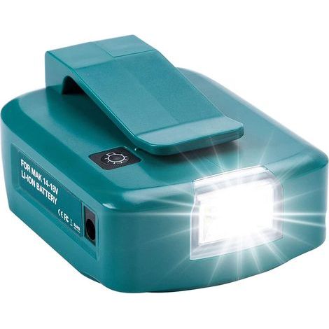 ADP05 Dual-USB-Netzteiladapter-Konverter mit LED-Licht auf DC-Anschluss, kompatibel mit Makita 18V Lithium-Ionen-Akkus BL1430 BL1830 (1/5)