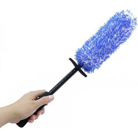 Brosses de roue de voiture en microfibre douce, brosse de nettoyage des détails de jante de moyeu pour camion SUV (1/5)