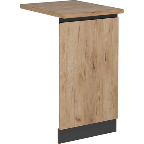Façade de lave-vaisselle R-Line, Chêne de force doré, 45cm , PT Chêne, Vicco