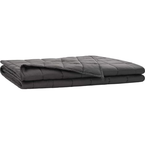 Couverture Pondérée Anthracite 200 x 200 cm 9 kg vidaXL