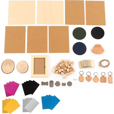 Kit de Gravure Laser 11 Matériaux Acier Inoxydable pour Projets DIY et Bois (1/5)