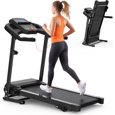 Tapis Roulant con Inclinazione, Tapis Roulant Piccolo da 2.5HP per Casa, Tapis Roulant Elettrico Portatile con Maniglie, Piastra Leggera per Camminare, Tapis Roulant Compatto, Piastra per Camminare co (1/5)