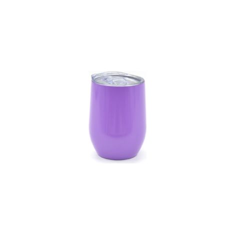 Verre à vin sans pied en acier inoxydable avec couvercle, isotherme, 35 cl Anti-éclaboussures, idéal pour les voyages, verre à cocktail classique (1/5)