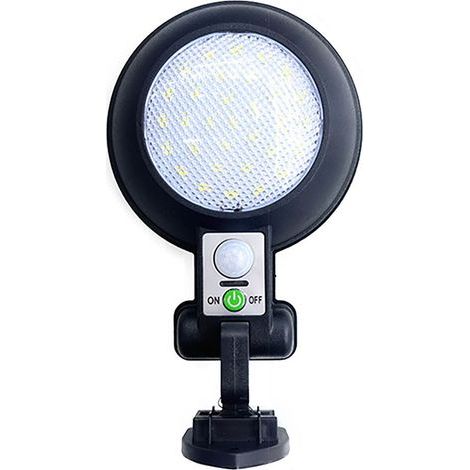 Lampe Murale Solaire Étanche avec Détecteur de Mouvement 5.5V 2.5W pour Jardin Terrasse Balcon Garage - (1/5)