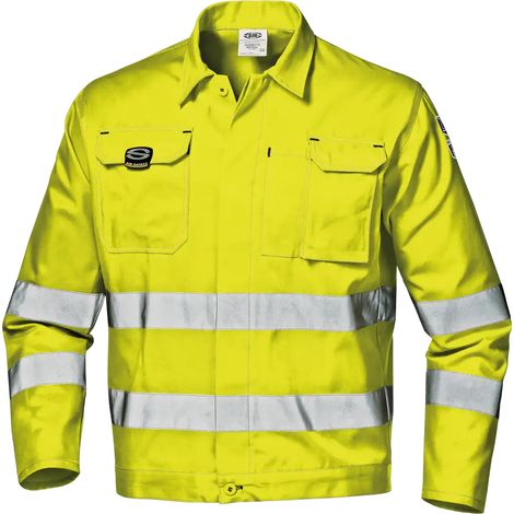 SIR SAFETY SYSTEM MISTRAL Veste de travail jaune haute visibilité Taille 60