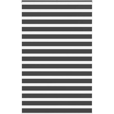 Doppelrollo Schwarz 150x200 cm Stoffbreite 145,9 cm Polyester