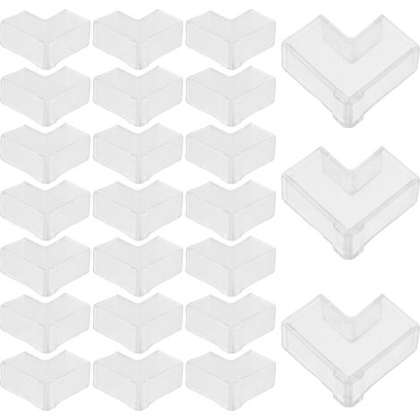 Protections d'angle pour aquarium de 8 mm, lot 100 pièces en plastique (1/5)