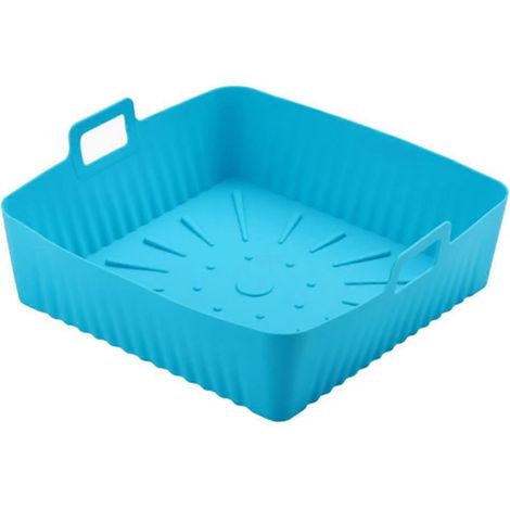 23cm 9In carré silicone doublures friteuse air moule Ninja friteuse air 6 8QT réutilisable Airfryer four plaque (1/5)
