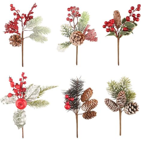 Ramas de pino artificiales Jangostor para Navidad (juego de 6) (1/5)