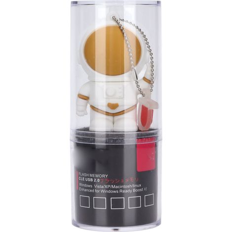 Clé USB Rapide 16Go 32Go 64Go 128Go Interface USB 2.0 Échange à Chaud Mignonne Petite Portable Astronaute Dessin Animé 128Go (1/5)