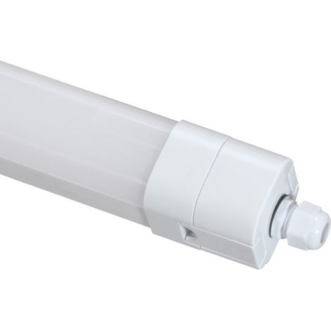 Plafoniera neon per esterno a led lampada tubo da soffitto 36 watt 120 cm impermeabile IP65 luce fredda 6500k (1/5)
