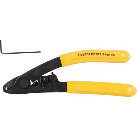 Pince à Fibre Optique 3 Ports - Dénudeur de Gaine pour Câble FTTH et Outil de Splicing à Froid - High Carbon Steel avec Poignée Anti-dérapage PVC (1/5)